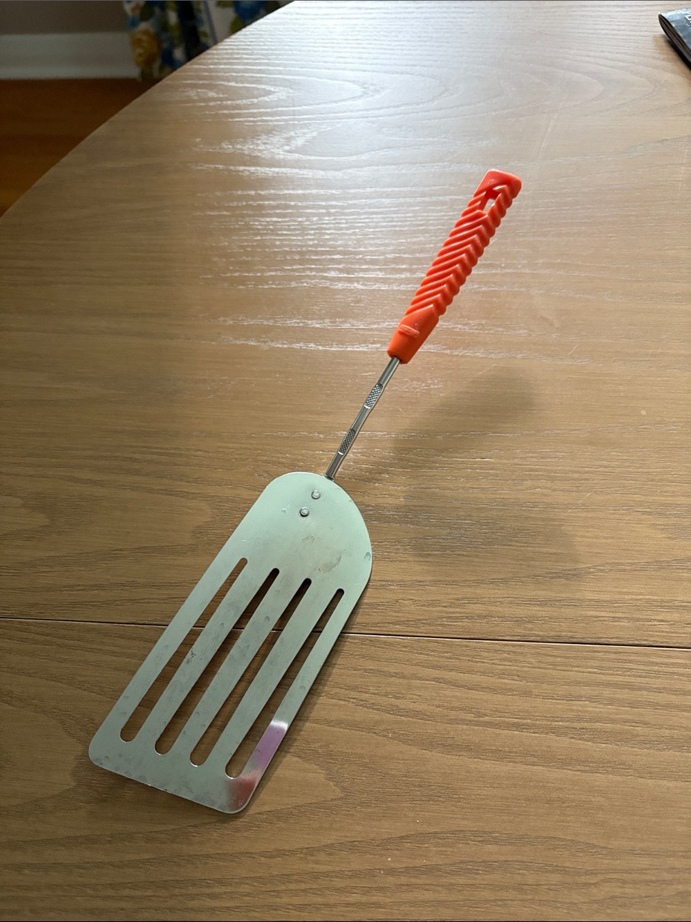 vintage Nevco MCM orange handle spatula
